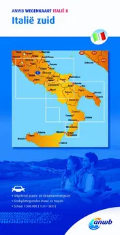 Omslag van Wegenkaart Italië 8. Italië zuid