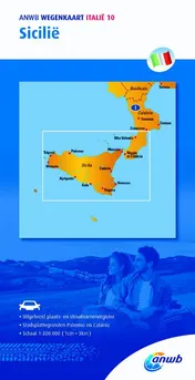 Omslag van ANWB wegenkaart Italië 10. Sicilië
