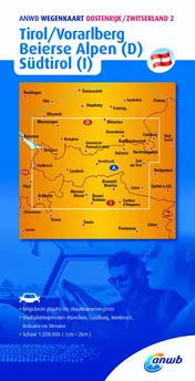 Omslag van Oostenrijk/Zwitserland 2. Tirol/Vorarlberg,Südtirol(I),Beierse Alphen(D)