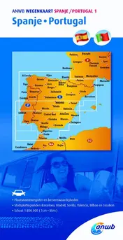 Omslag van ANWB Wegenkaart 1. Spanje/Portugal