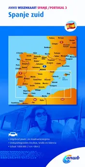 Omslag van ANWB Wegenkaart Spanje / Portugal 3 Spanje zuid