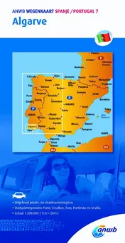 Omslag van ANWB wegenkaart Spanje/Portugal 7 . Algarve