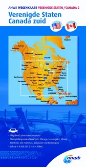 Omslag van ANWB Wegenkaart Verenigde Staten/Canada 2. Verenigde Staten/Canada zuid