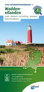 Omslag van Fietsknooppuntenkaart Waddeneilanden 1:100.000