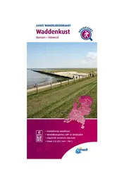 Omslag van Wandelregiokaart Waddenkust 1:33.333