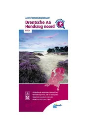 Omslag van Wandelregiokaart Drentsche Aa, Hondsrug noord 1:33.333