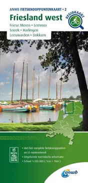 Omslag van Fietsknooppuntenkaart Friesland west 1:100.000