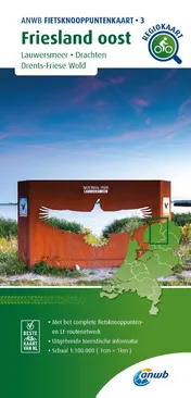 Omslag van Fietsknooppuntenkaart Friesland oost 1:100.000