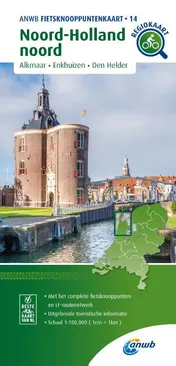 Omslag van Fietsknooppuntenkaart Noord-Holland noord 1:100.000