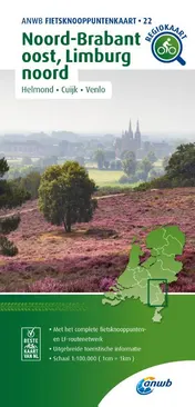 Omslag van Fietsknooppuntenkaart Noord-Brabant oost, Limburg noord 1:100.000
