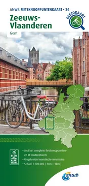 Omslag van Fietsknooppuntenkaart Zeeuws-Vlaanderen 1:100.000