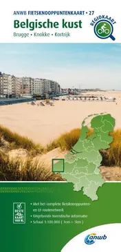 Omslag van Fietsknooppuntenkaart Belgische kust 1:100.000