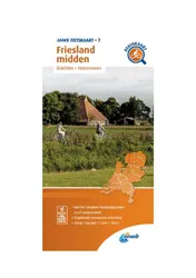 Omslag van Fietskaart Friesland midden 1:66.666