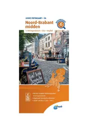 Omslag van Fietskaart Noord-Brabant midden 1:66.666
