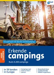 Omslag van ANWB-gids Erkende Campings 2021