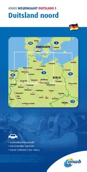 Omslag van ANWB Wegenkaart 3.Duitsland Noord