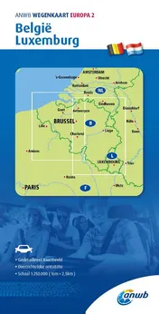 Omslag van ANWB*Wegenkaart Europa 2. België/Luxemburg
