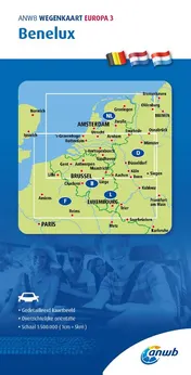Omslag van ANWB Wegenkaart 3. Benelux