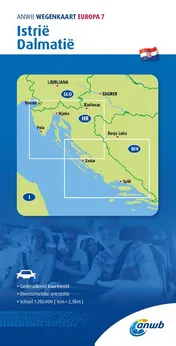 Omslag van ANWB*Wegenkaart Europa 7. Istrië/Dalmatië