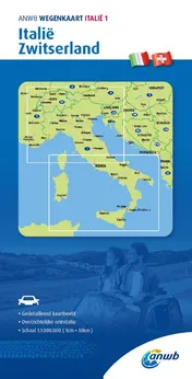 Omslag van ANWB*Wegenkaart Italië 1. Italië/Zwitserland