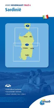 Omslag van ANWB*Wegenkaart Italië 6. Sardinië