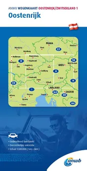 Omslag van ANWB*Wegenkaart Oostenrijk/Zwitserland 1. Oostenrijk