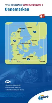 Omslag van ANWB Wegenkaart Scandinavië/IJsland 1. Denemarken