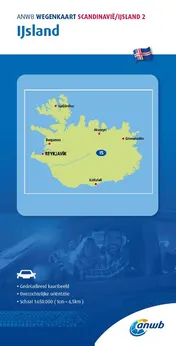 Omslag van ANWB Wegenkaart Scandinavië/IJsland 2. IJsland