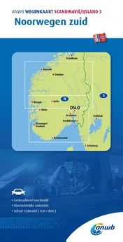 Omslag van ANWB Wegenkaart Scandinavië/IJsland 3. Noorwegen-Zuid