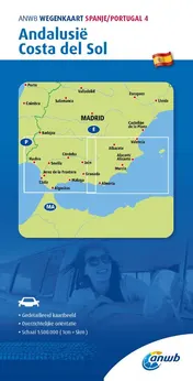 Omslag van ANWB Wegenkaart Spanje/Portugal 4. Andalusië/Costa del Sol