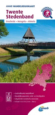 Omslag van Wandelregiokaart Twente Stedenband / Enschede, Hengelo, Almelo