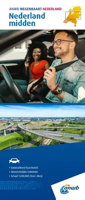Omslag van Wegenkaart Nederland Midden