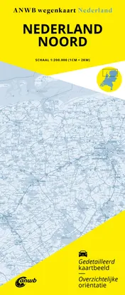 Omslag van Wegenkaart Nederland Noord