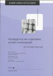 Omslag van Verslaggeving van organisaties zonder winstoogmerk