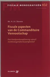 Omslag van Fiscale aspecten van de Commanditaire Vennootschap