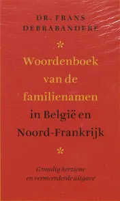 Omslag van Woordenboek van de familienamen in Belgie en Noord-Frankrijk