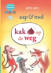 Omslag van aap en mol. kak op de weg