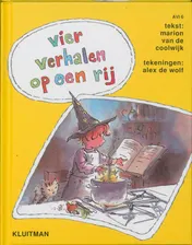 Omslag van vier verhalen op een rij
