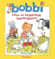 Omslag van Kleur- en stickerboek boerderijdieren