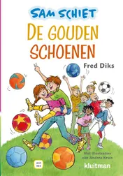 Omslag van Sam schiet. De gouden schoenen