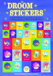 Omslag van Droomstickers. 10 sets à 2 vel