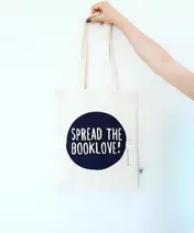 Omslag van Blossom linnentasjes Spread the booklove ( set 10 stuks a 4,50)