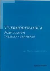 Omslag van Tabellenboekje thermodynamica