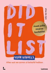 Omslag van Did it list voor koppels: maak jullie reverse bucketlist