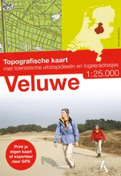 Omslag van Topografische wandelkaarten Veluwe
