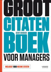 Omslag van Groot Citatenboek voor Managers
