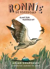 Omslag van Ronnie de roerdomp slaat zijn vleugels uit