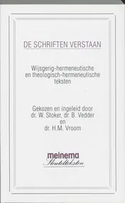 Omslag van De Schriften verstaan
