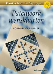 Omslag van Patchworkwenskaarten met borduren op papier