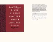 Omslag van Over liefde en over niets anders